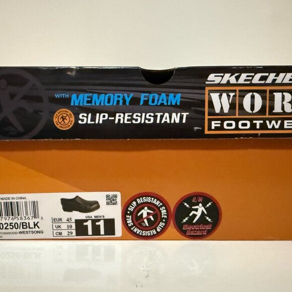 Sketchers Cottonwood Men's Slip Resistant Slip-on Work Shoes- Size 11 - Picture 5 of 5